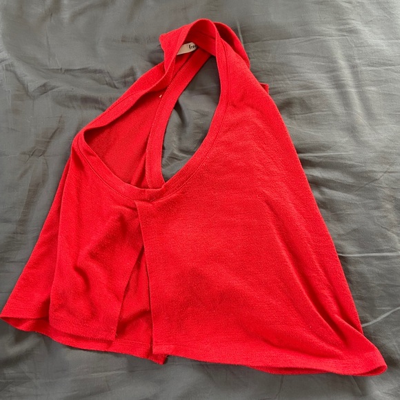 Red Aritzia slit side tank top - Picture 3 of 3